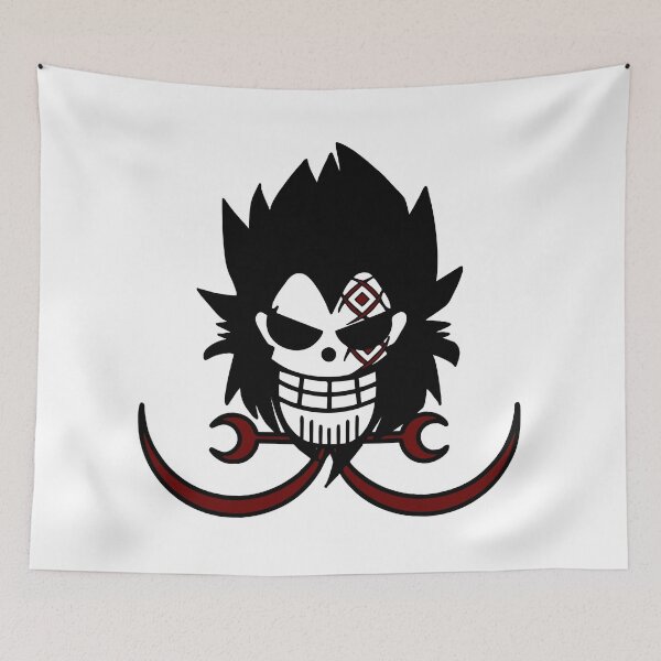 Item preview, monkey d dragon pirates jolly roger flag designed and sold by jeriney.