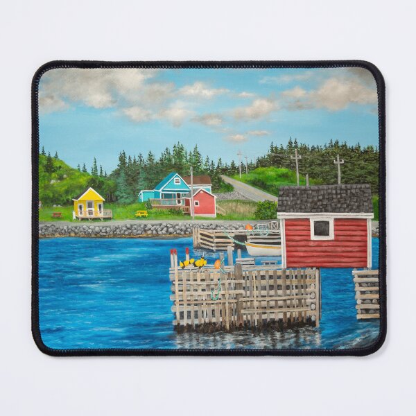 Item preview, Twillingate Newfoundland Acrylic Painting designed and sold by M.E.Mackenzie Art.