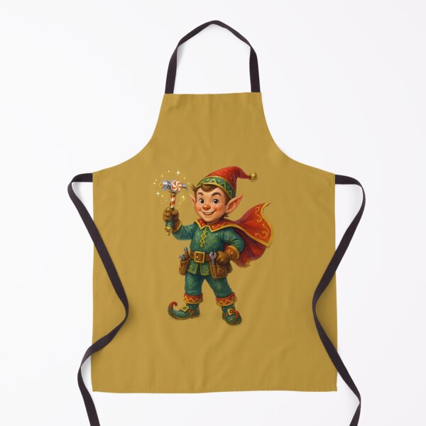Item preview, Joyful Christmas Elf Superhero Art designed and sold by BROHLine Studio.