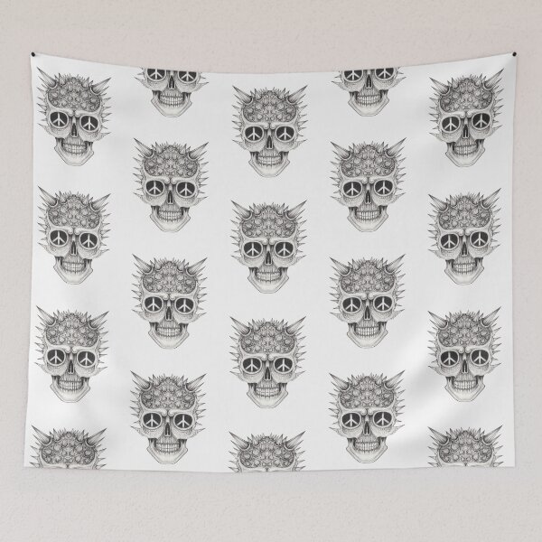 Item preview, Punk rock skull surreal art. designed and sold by Jiwsurreal.