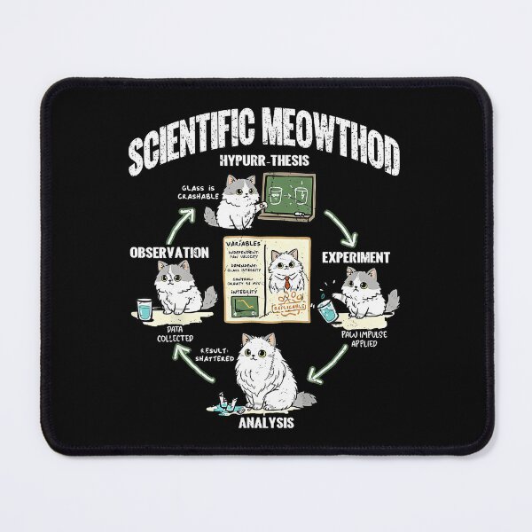 Item preview, Scientific Meowthod Funny Cat Science designed and sold by TaraLiliana.