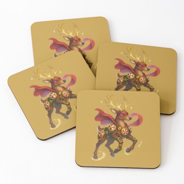 Item preview, Joyful Christmas Reindeer Superhero Art designed and sold by BROHLine Studio.