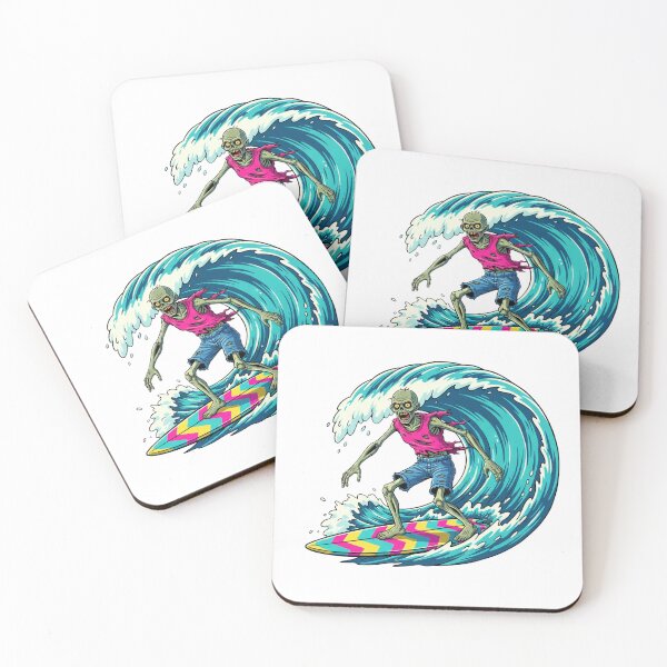 Item preview, Surfing Zombie – Undead Wave Rider designed and sold by alfredodesign.