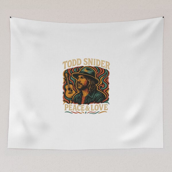 Item preview, Todd Snider Psychedelic Retro Art – Vintage Music Illustration designed and sold by DesignRush786.