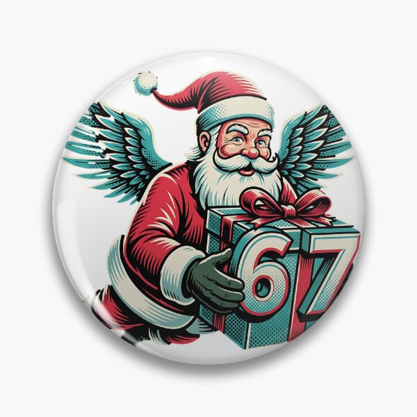 Item preview, Winged Santa 67: Retro Christmas Angel Gift Giver designed and sold by Standing Wave Studio.
