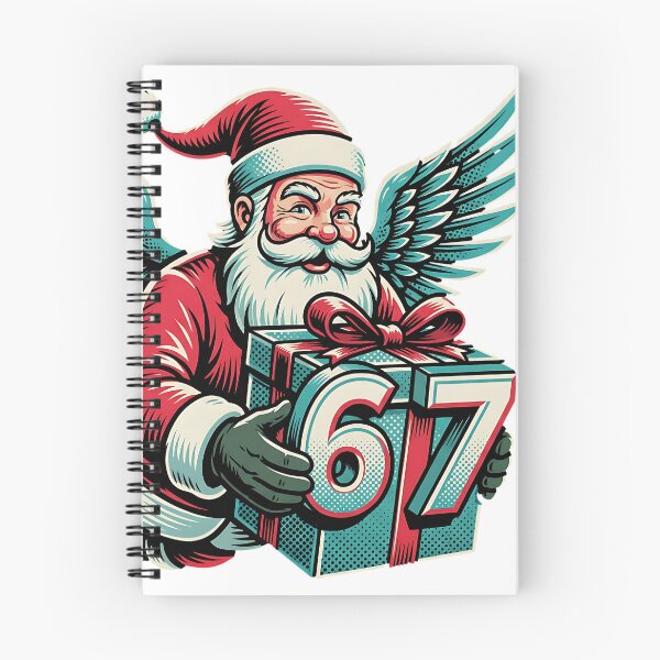 Item preview, Winged Santa 67: Retro Christmas Angel Gift Giver designed and sold by Standing Wave Studio.