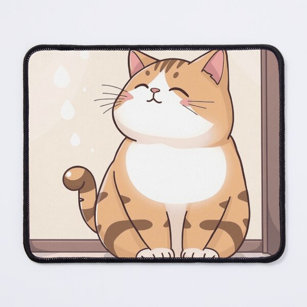 Artikelvorschau, Fensteraufkleber „Katze im Regen“ entworfen und verkauft von Petonia.