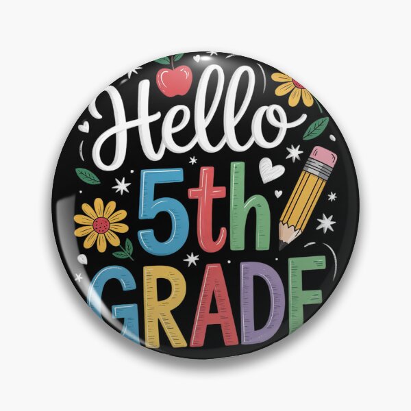 Item preview, Back To School Hello Fifth Grade Team 5th Grade Boy Girl  designed and sold by lilLilaBatArt.