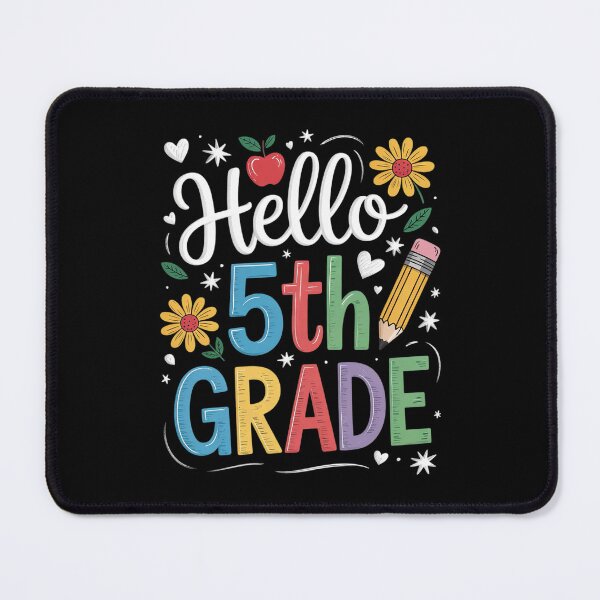 Item preview, Back To School Hello Fifth Grade Team 5th Grade Boy Girl  designed and sold by lilLilaBatArt.
