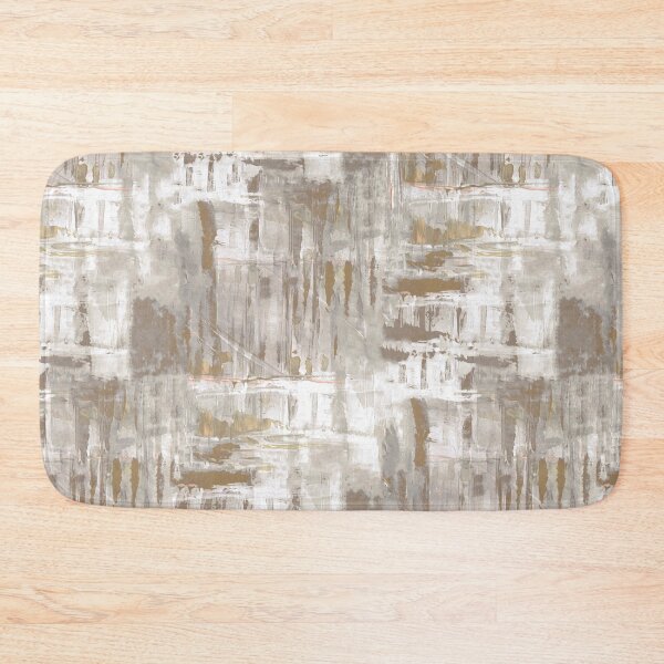 Item preview, Abstract brush strokes handmade beige designed and sold by Alessandro Remo Mazzoni Remotextiles.