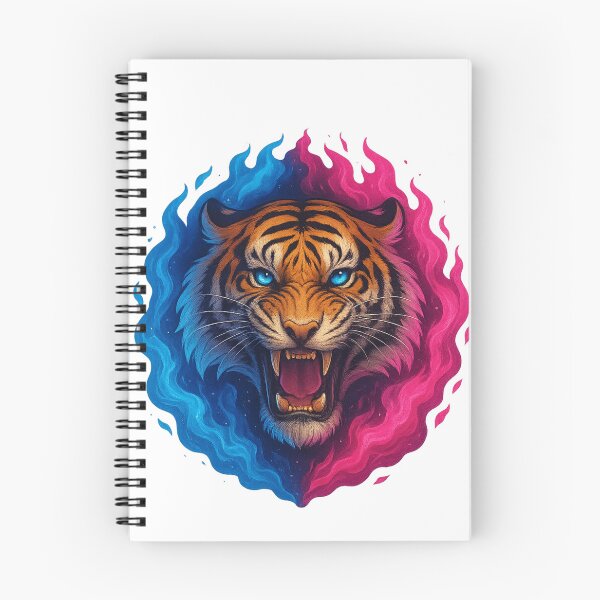 Item preview, Fireborn Tiger – Blue & Pink Flame Aura designed and sold by SarahsSZN.