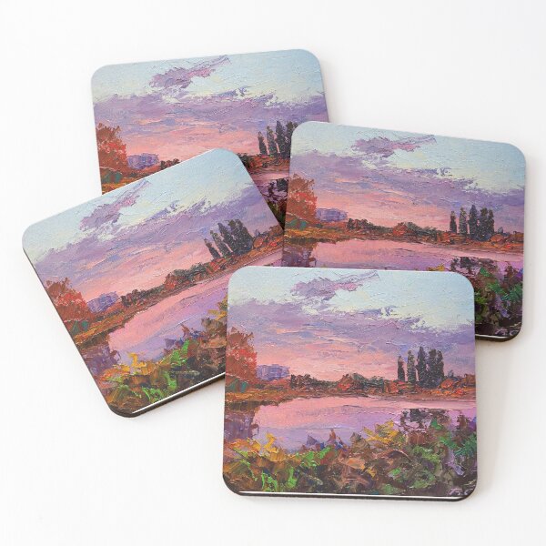 Item preview, Borys Serdyuk: Sunset Over the River designed and sold by ukrainianvin.
