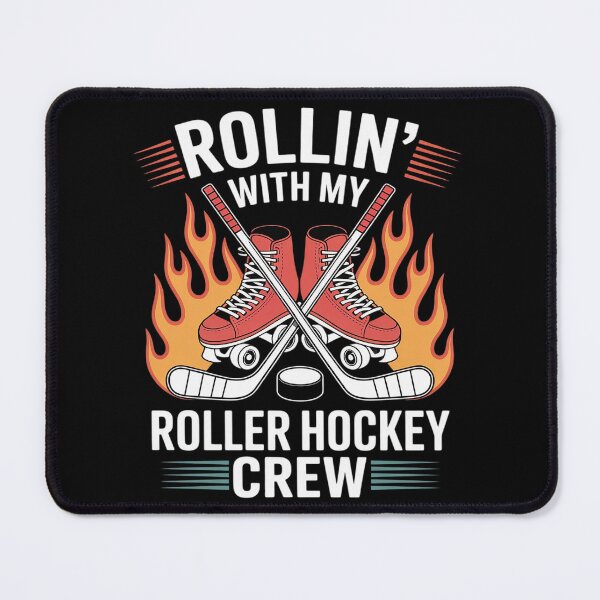 Item preview, Rollin’ with my Roller Hockey Crew Tattoo Style Skating designed and sold by Sandrhaus.