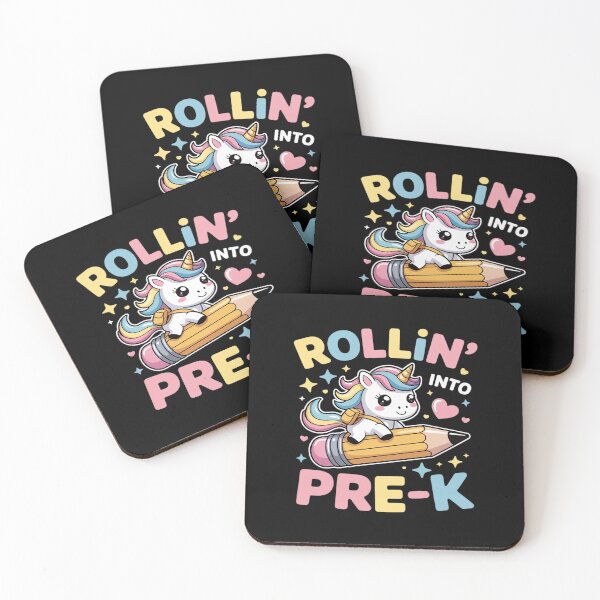 Item preview, Rolling Into Pre-k Cute Unicorn Back To School designed and sold by Sandrhaus.