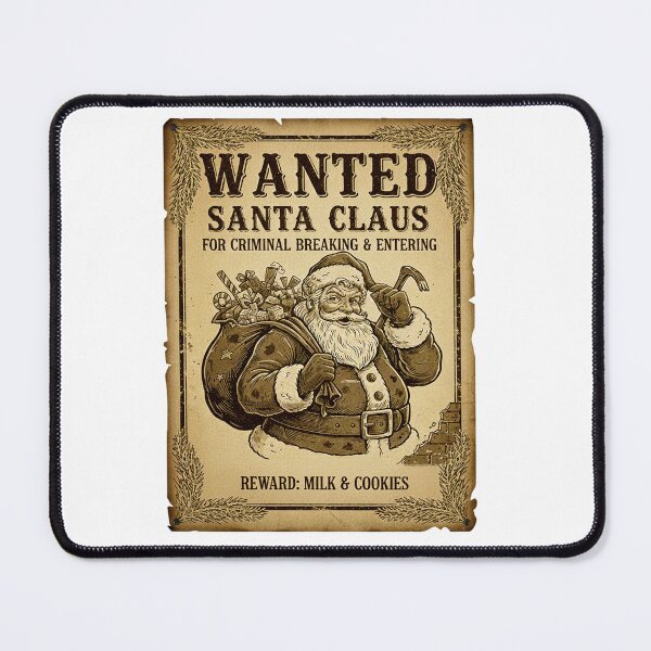 Item preview, WANTED Santa designed and sold by Apocalyptik Designs .