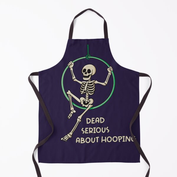 Item preview, Dead Serious About Hooping – Skeleton Aerial Hoop designed and sold by Becky-Poppins.