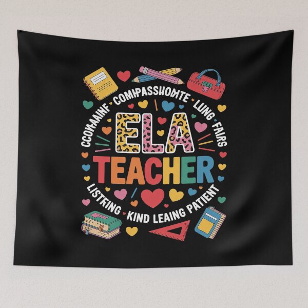 Item preview, English Language Arts Teacher  designed and sold by lilLilaBatArt.