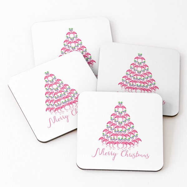 Item preview, Flamingo Christmas Tree - Cute Pink Flamingo Birds In Santa Hat & Sunglasses Funny Xmas 2025 Outfit  designed and sold by FunnySunny T-Shirts.