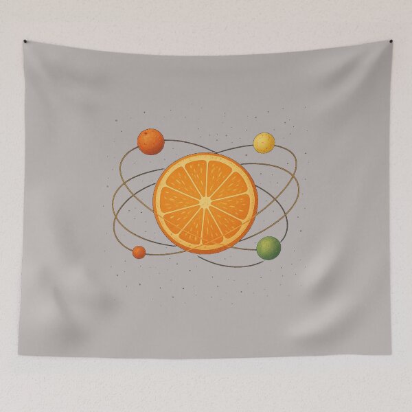 Item preview, Solar Citrus Planet T-Shirt – Space Orange Galaxy Cosmic Fruit Tee designed and sold by KDesignCrafts.