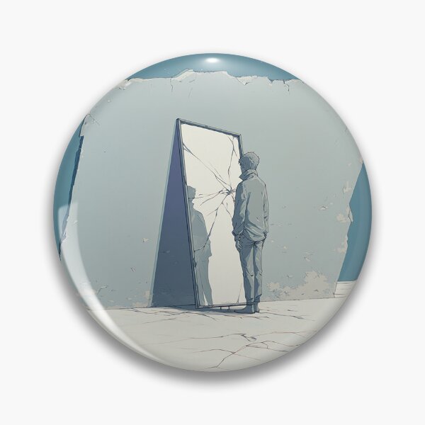 Item preview, Man Facing Broken Reflection designed and sold by Christian Weiss.