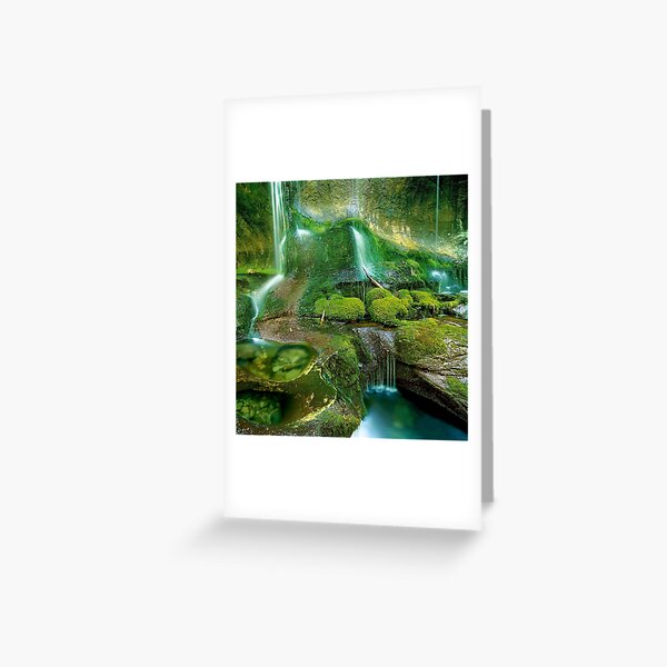 Mossy cascades, Walls of Jerusalem Greeting Card
