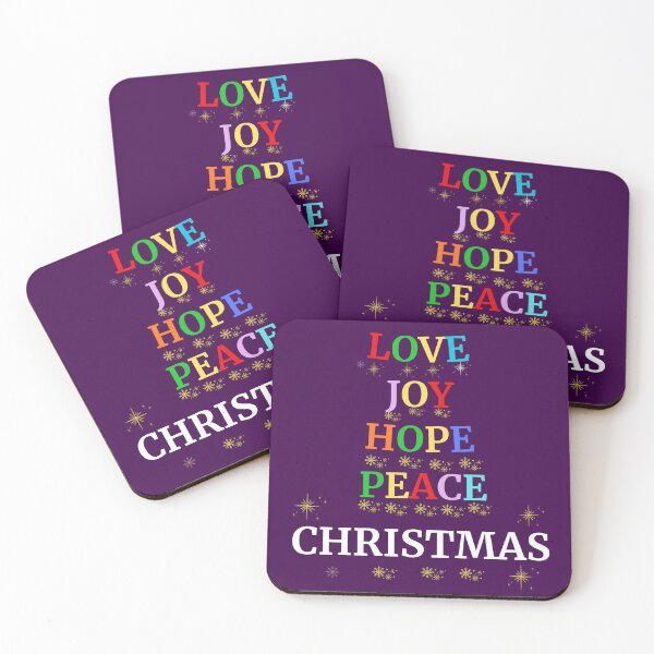 Item preview, Love Joy Hope Peace  Christmas   designed and sold by Brewgoodness.