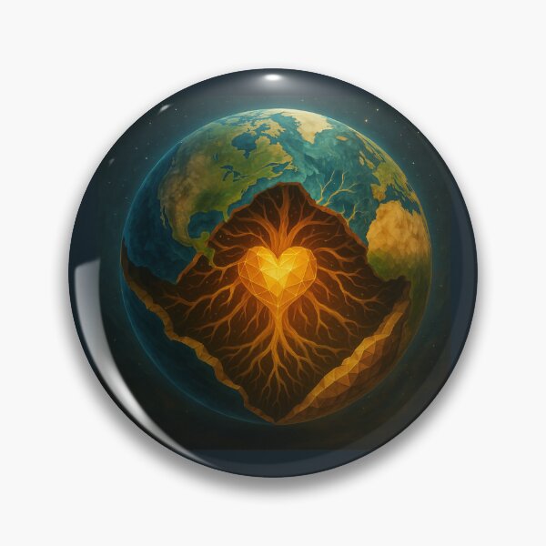 Item preview, Earth roots Core – Heart of the Living Planet designed and sold by GeoWild Designs.