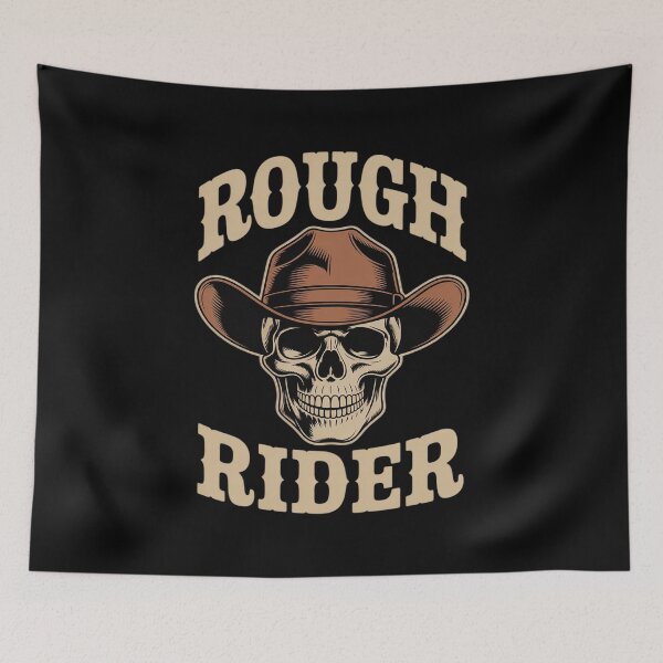 Item preview, Rough Rider Western Golf Skull designed and sold by Rotasiin.