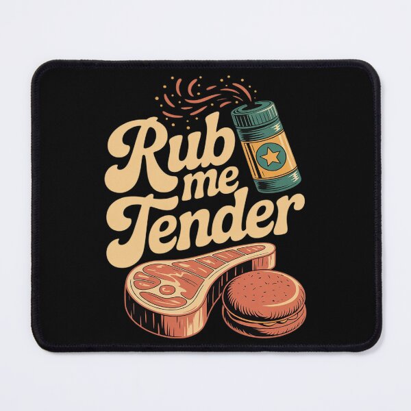 Item preview, Rub Me Tender Funny BBQ Spice Rub Grill designed and sold by Rotasiin.