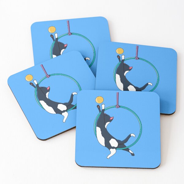 Item preview, Playful Cat with Ball in Aerial Hoop designed and sold by Becky-Poppins.