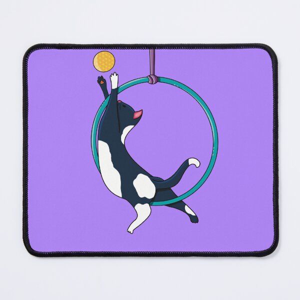 Item preview, Playful Cat with Ball in Aerial Hoop designed and sold by Becky-Poppins.