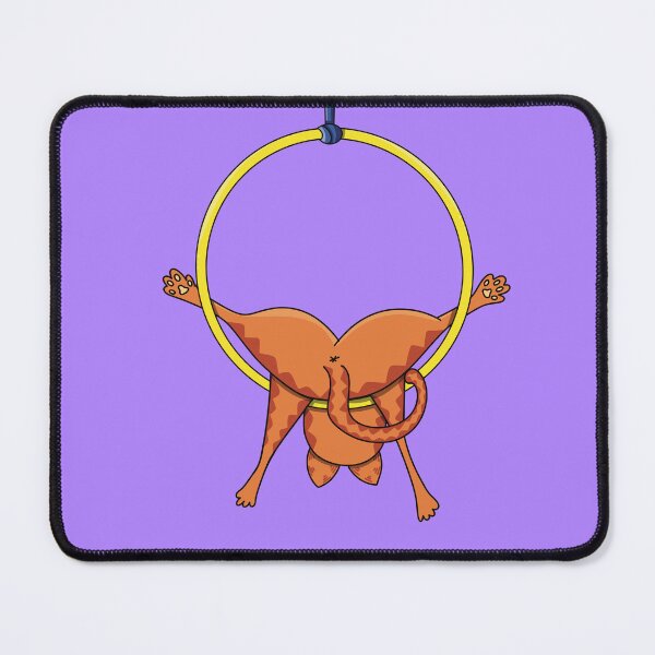 Item preview, Upside Down Acrobat Cat – Aerial Hoop Fun designed and sold by Becky-Poppins.