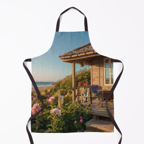 Item preview, Golden Wooden Cottage by the Ocean Garden designed and sold by BlareBlare.