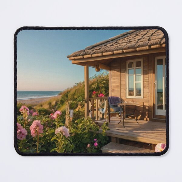 Item preview, Golden Wooden Cottage by the Ocean Garden designed and sold by BlareBlare.