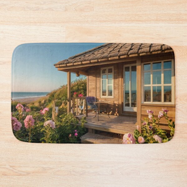 Item preview, Golden Wooden Cottage by the Ocean Garden designed and sold by BlareBlare.