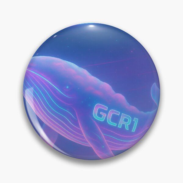 Item preview, GCR1 Dreamwave Whale – Neon Cloud Whale in Cyber Sky designed and sold by GCR1.