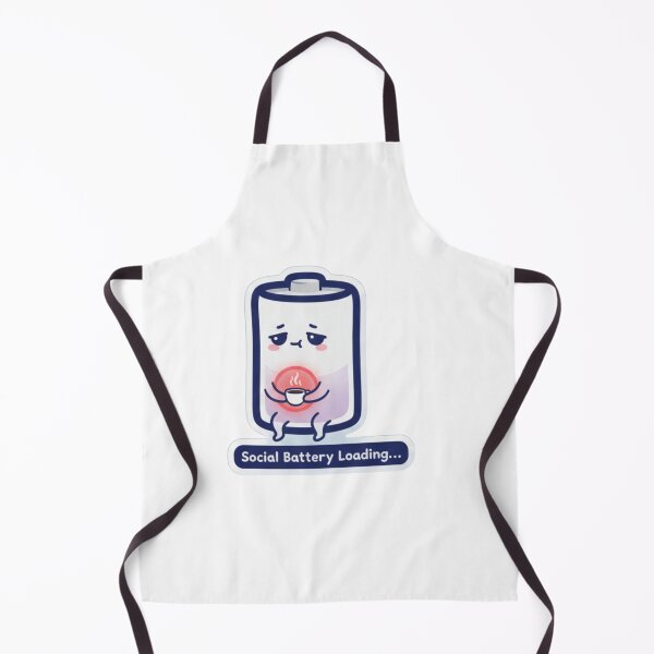 Item preview, Social Battery Loading – Funny Low Energy Humor Design designed and sold by JustCrafted.