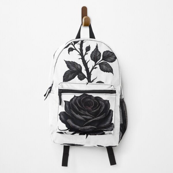 Item preview, Black Rose Illustration – Dark Gothic Floral Art designed and sold by DesignRush786.