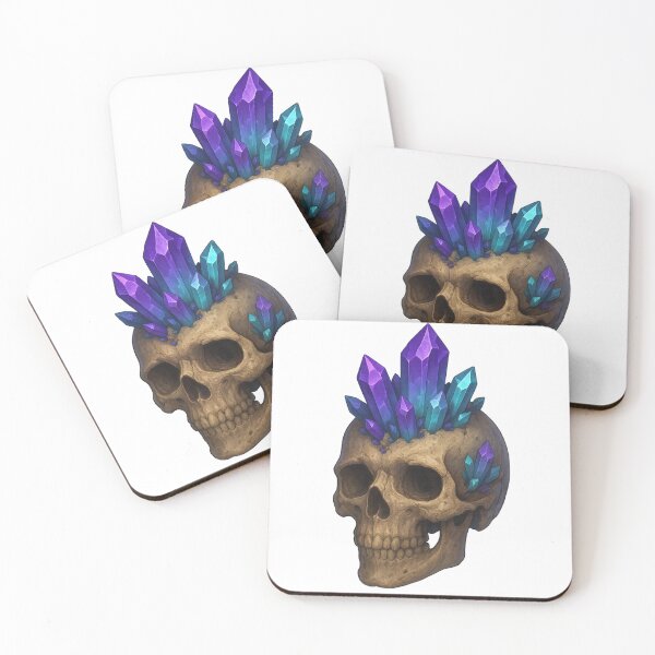 Item preview, Crystal Skull Fusion – Purple & Turquoise Glow designed and sold by SarahsSZN.