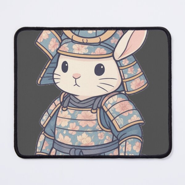 Item preview, Kawaii Samurai Bunny T-Shirt | Cute Warrior Bunny Floral Armor Tee designed and sold by KDesignCrafts.