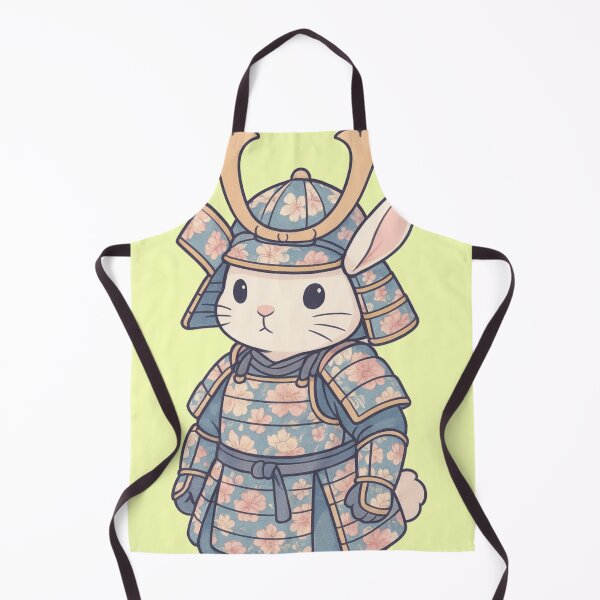 Item preview, Kawaii Samurai Bunny T-Shirt | Cute Warrior Bunny Floral Armor Tee designed and sold by KDesignCrafts.