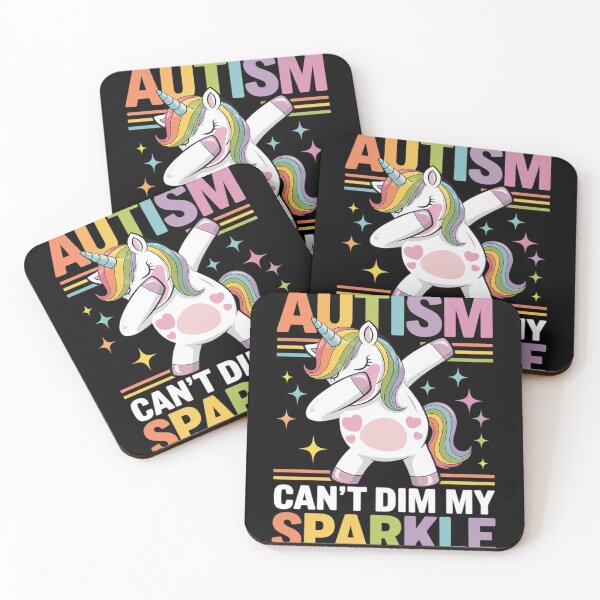 Item preview, Autism Can’t Dim My Sparkle Autism Awareness Unicorn Girls designed and sold by KotexTemu.