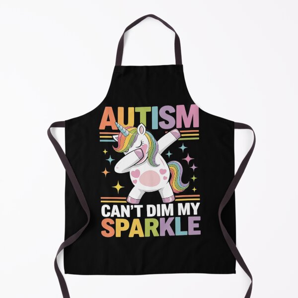 Item preview, Autism Can’t Dim My Sparkle Autism Awareness Unicorn Girls designed and sold by KotexTemu.