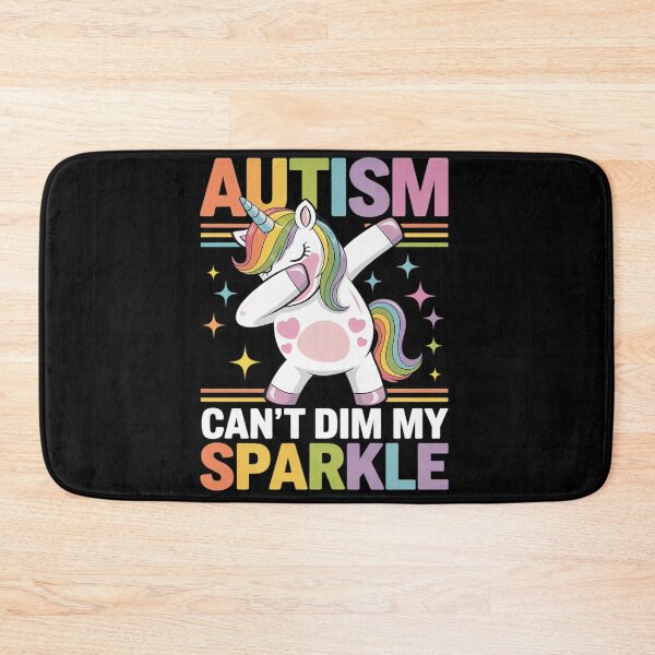 Item preview, Autism Can’t Dim My Sparkle Autism Awareness Unicorn Girls designed and sold by KotexTemu.