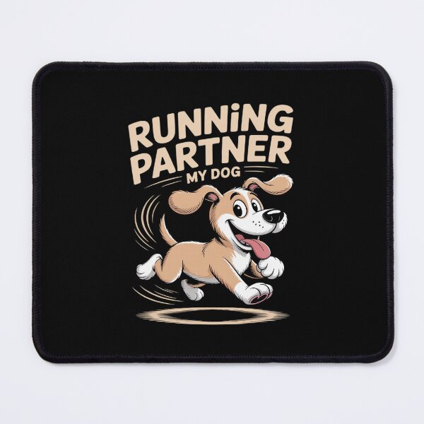 Item preview, Running Dog Partner Funny Running Design Perfect Apparel designed and sold by LinlinsDemons.