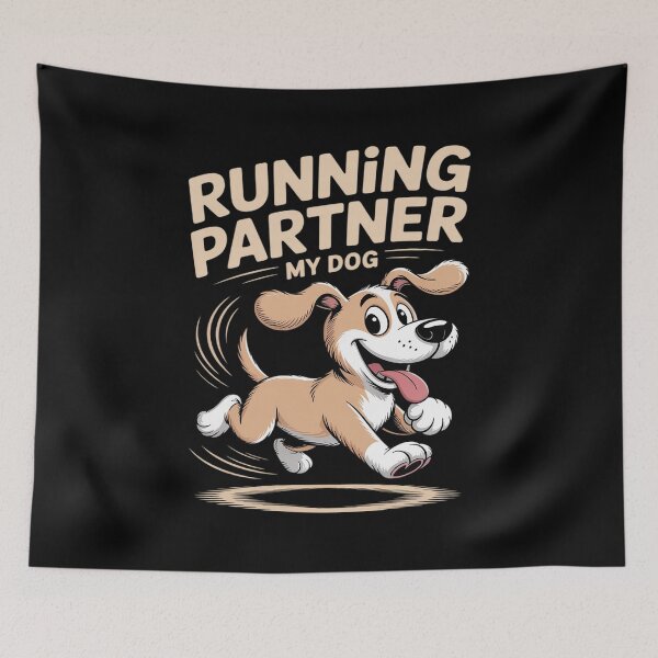 Item preview, Running Dog Partner Funny Running Design Perfect Apparel designed and sold by LinlinsDemons.