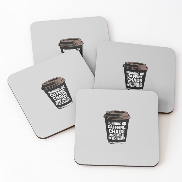 Item preview, Running on Caffeine, Chaos and Mild Resentment designed and sold by LinlinsDemons.