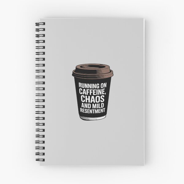 Item preview, Running on Caffeine, Chaos and Mild Resentment designed and sold by LinlinsDemons.