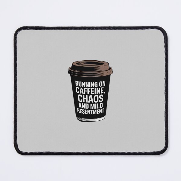Item preview, Running on Caffeine, Chaos and Mild Resentment designed and sold by LinlinsDemons.
