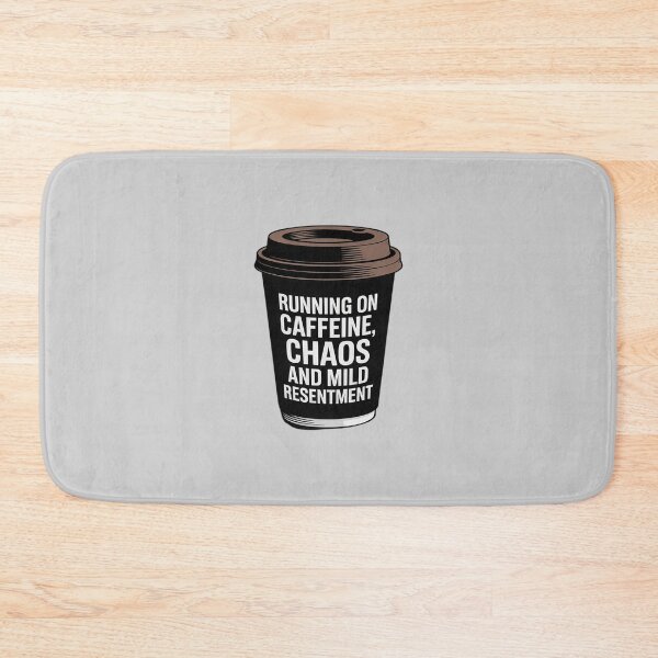 Item preview, Running on Caffeine, Chaos and Mild Resentment designed and sold by LinlinsDemons.
